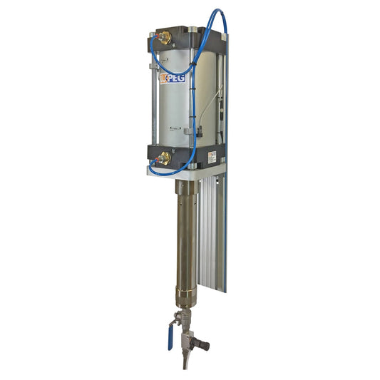 Kartuschenstation zum fördern von pastösen Dicht- oder Klebstoffen direkt aus der Originalkartusche als Materialversorgung für Dosiersysteme.